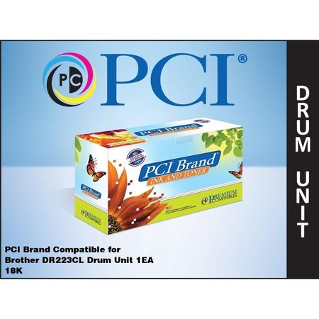 PCI Pci Brother Dr-223Cl Dr223Cl Drum Unit 18000 Page Yield Fits Brother DR223CL-PCI